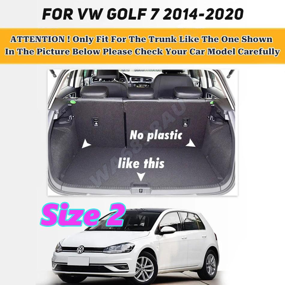 Custom High Quality Car Trunk Mat For VOLKSWAGEN VW Golf 7 2014 2015 2016 2017 2018 2019 2020 Anti Dirty Durable Leather Carpet