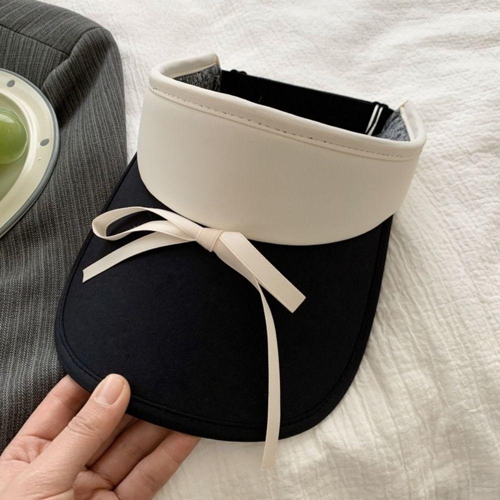 Atmungsaktiver Damen Sonnenhut Verstellbare Visor-Kappe Schlichte Sport-Sonnenhüte Sommer