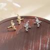 New Personality Exquisite Sparkle Zircon Big Dipper Clip Earrings for Women Stainless Steel Fake Piercing Stars Ear Cuff Jewelry
