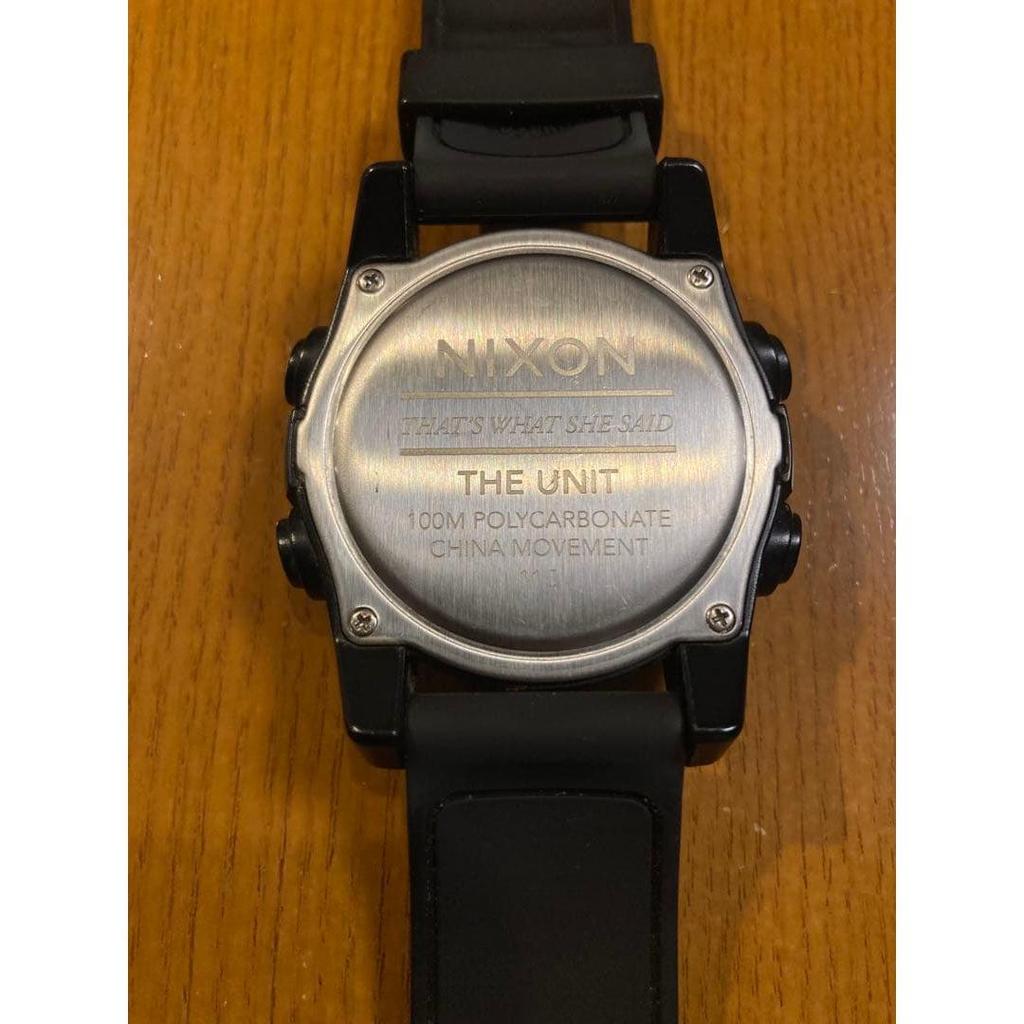 Used [Junk item] NIXON THE UNIT watch BLACK