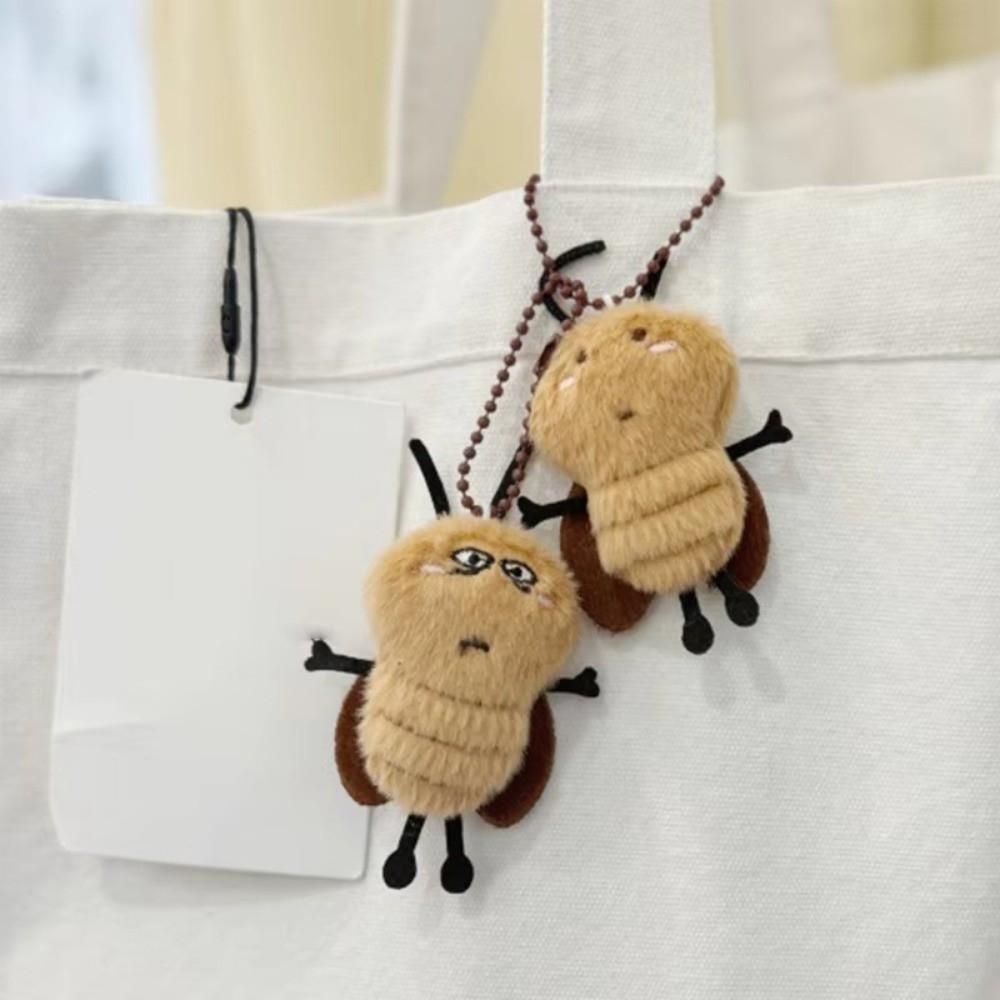 Stuffed Animal Backpack Pendant Cockroach Doll Keyring Creative Key Chain  Fun Gift Accessories