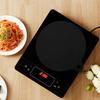 6 Pcs Induction Cooktop Mat Protector Nonslip Silicone Heat Insulation Pad Cook Top Cover Reusable Heat Insulated Mat, Black