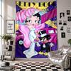 Wall TapestryBetty Boop Art Hanging Cloth Decorative Background Cover for Room Decoration