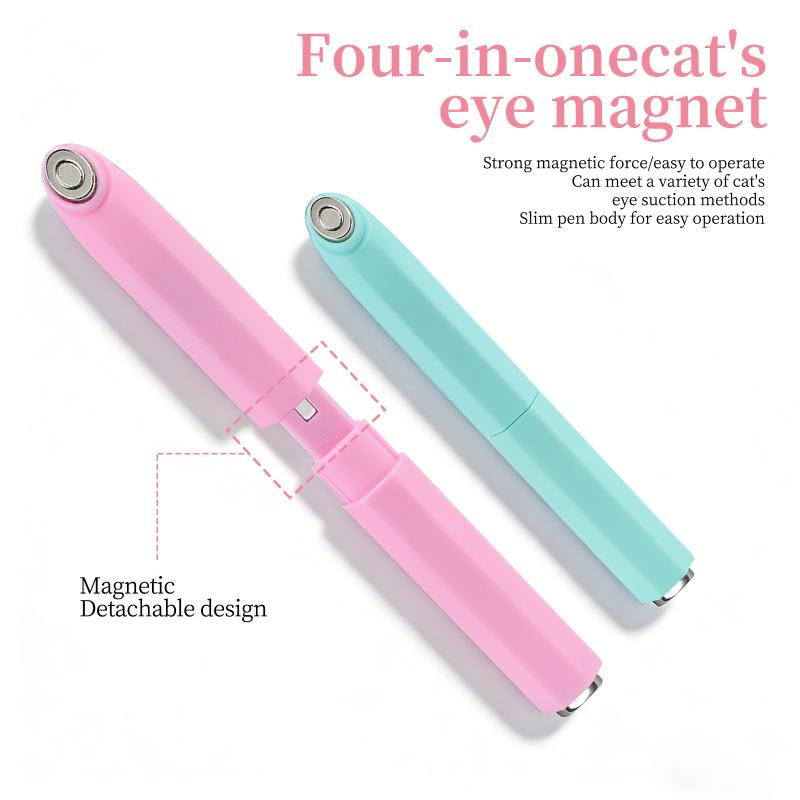 Double-Head Magnet Stick 3 In 1 Ellipse Annular Cat Magnetic Gel Nail Art Strong Magnetic Nails Magnet Pen Diy Manicure Tool