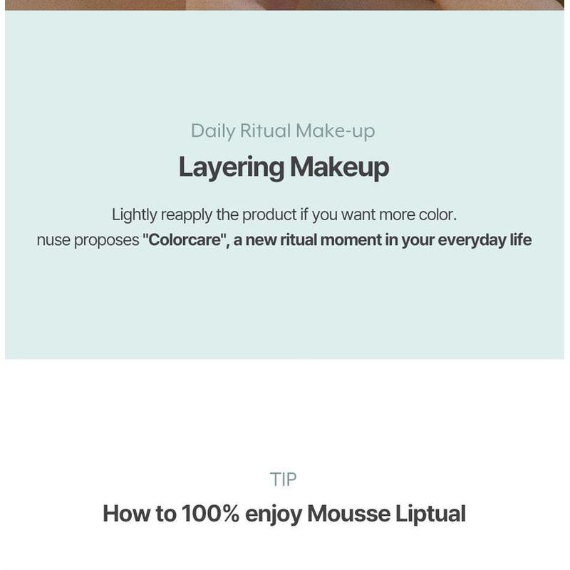 nuse - Mousse Liptual - 6 Colors