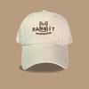 Spring New Letter Rabbit Cap Female Trend Brand Brown Hat Face Small Baseball Cap