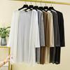 Spring Summer Thin Cardigan for Women Long Sleeves Shirt Sun Protection Clothing Plus Size Loose Air-conditioned Cover Up