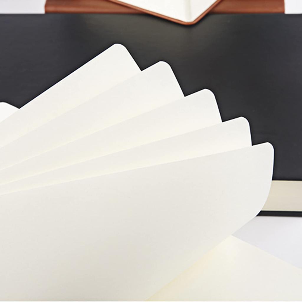 A5 Sketch Recording Sketchbook with Faux Leather Blank Pages for and Scandinavian 330 Business Versatile Notebook for Outdoor Office Notebook,