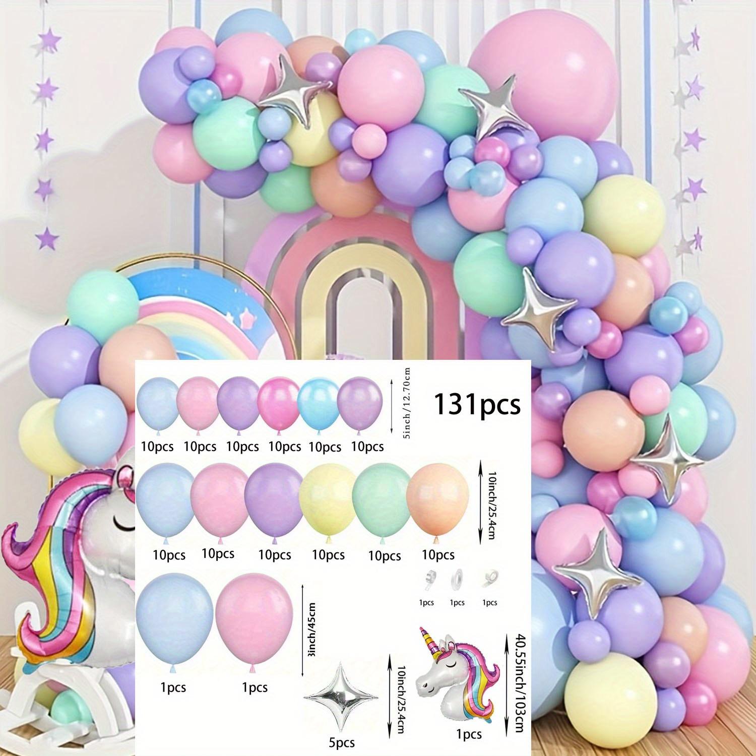 

131pcs Unicorn Balloon Arch Garland Set Birthday Party Wedding Anniversary Indoor and Outdoor Spring/summer Decor Other