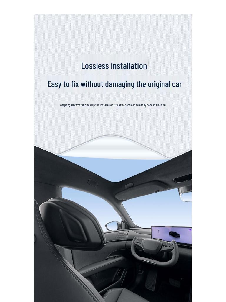 Jiyue 01 Silicone Suction Sunroof Sunshade for UV Protection