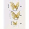 12pcs 3D Hollow Butterfly Wall Stickers For Cake Topper, Wedding Decoration, Home & Living Room, Birthday Party Decoration, Stickers, Wall Decal
