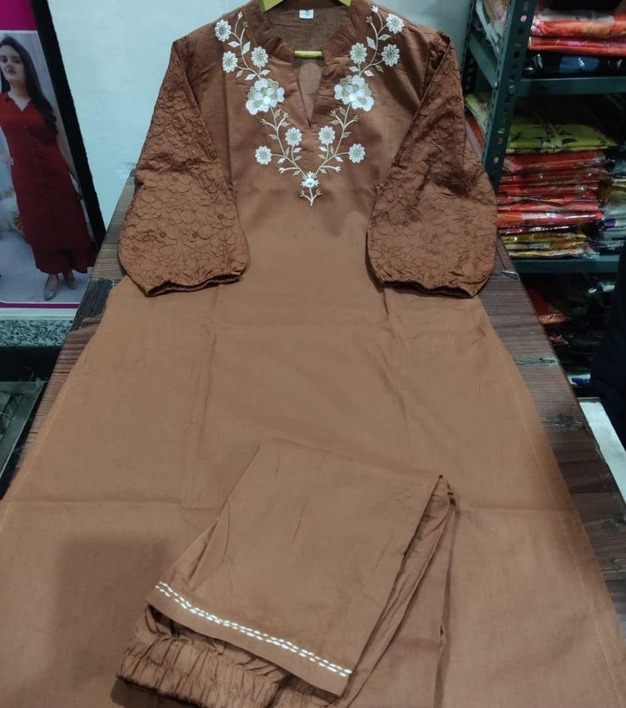 Designer Party Wear Women Indian Pakistani Kurta Pant Set Bollywood Top Tunic Kurti