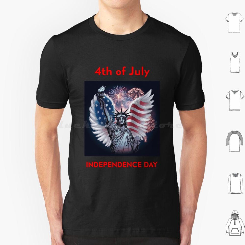 Day 4 July T Shirt Cotton Men Women DIY Print Flag America Day Usa Patriotic American 4th Of July American Flag Patriot Day