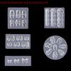 Carved DIY, UV Gel Nail Polish, Acrylic Crystal Nails Template 3D Carving Silicone Mold for Nail Stamping, Nail Art, Candy Bow