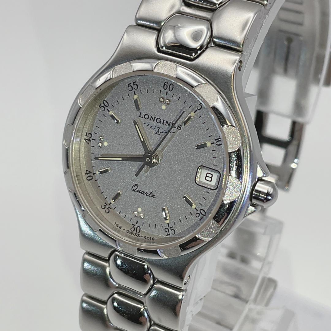 Б/У ЧАСЫ LONGINES Longines Conquest Серебристые Женские Новая Батарейка Хорошее Состояние