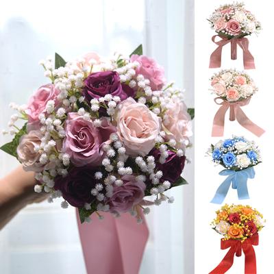 Forest Style Handheld Bouquet Simulated Rose Hand Holding Flower