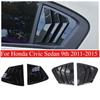 For Honda Civic Sedan 9th 2011-2015 Car Sticker Rear Louver Window Side Shutter Cover Trim Vent Scoop Accessories Decoration