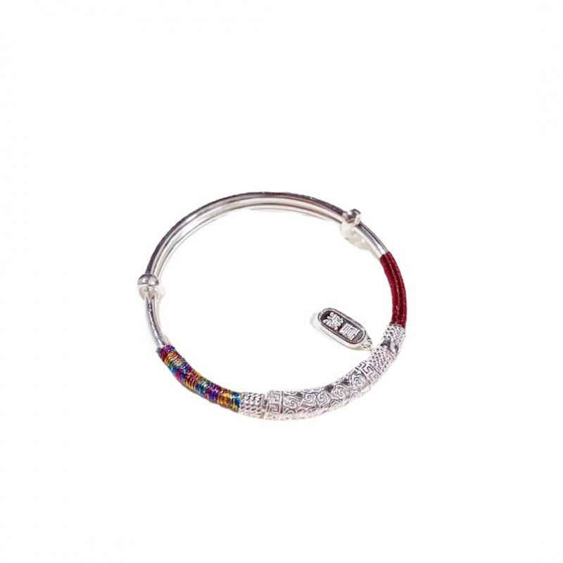Zuyin Xiangyun Ping'an Joyful Chinese Style Design Bracelet Woven Benmingnian Red Rope Solid Bracelet