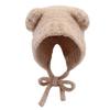 Oren Yangmi bear hat women's plush warm new winter cute cold ear protection wool needle