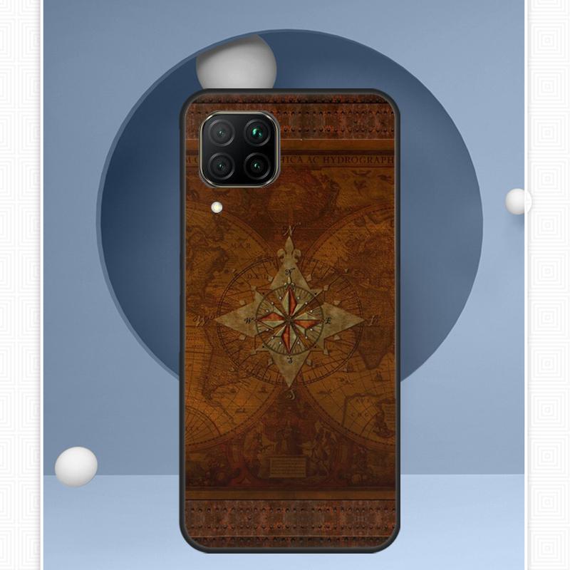 Compass For Huawei Nova Y72 Y90 Y61 Y91 Y60 Y70 12s 12i 11i 8i 9 10 SE P20 P40 Lite P60 P30 Pro Case