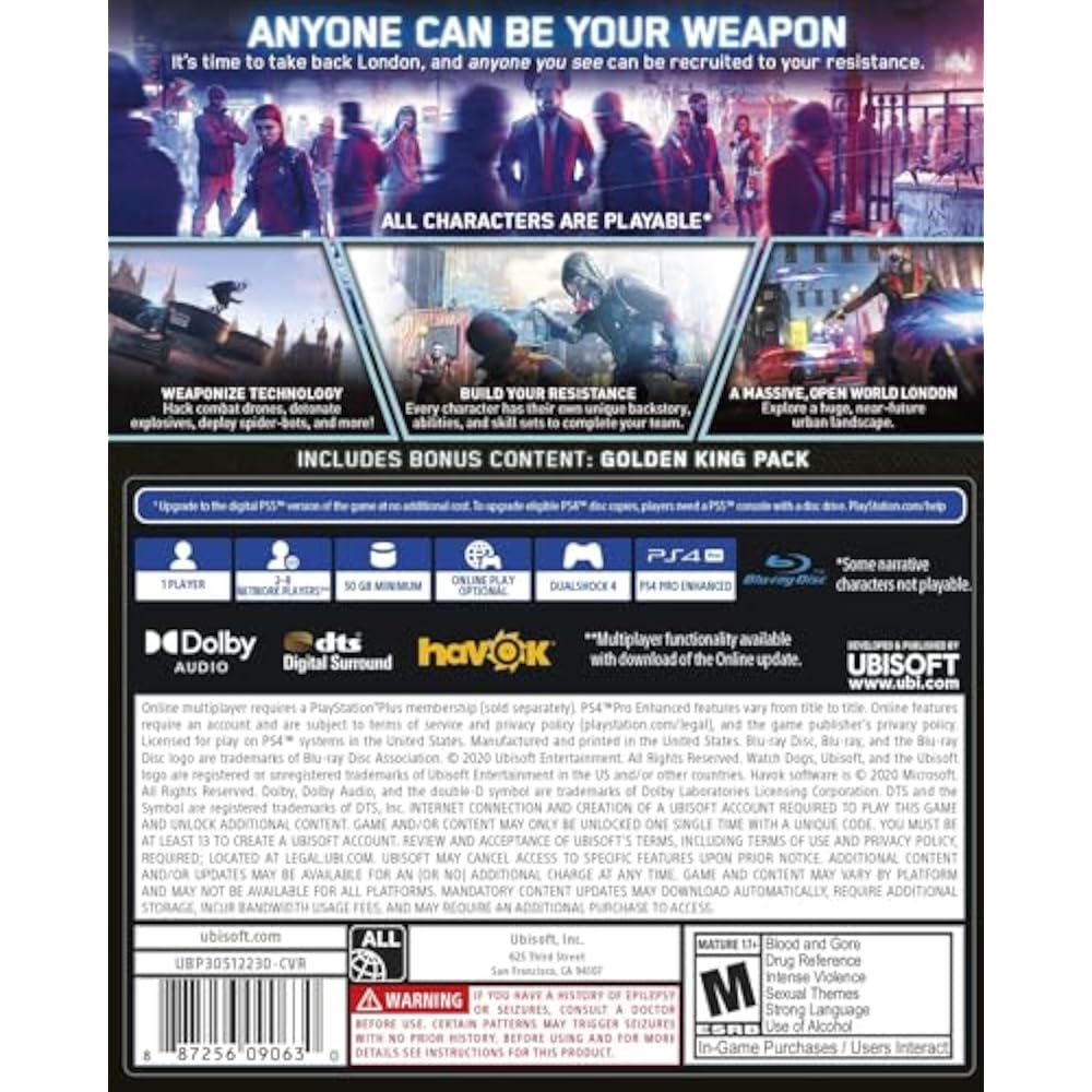 Watch Dogs Legion (North America) - PS4