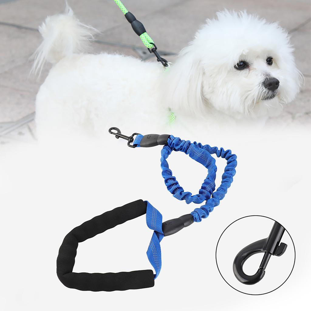 3.28ft Strong Rope Dog Elastic Leash With Comfortable Handle Dog Walking Training Leash(Blue)