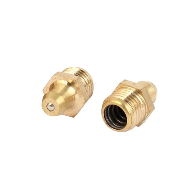 Copper M16 Medium Straight Grease Nipples