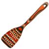 Colored Wooden Kitchen Set: Non-stick Ladle, Strainer, and Spatula.