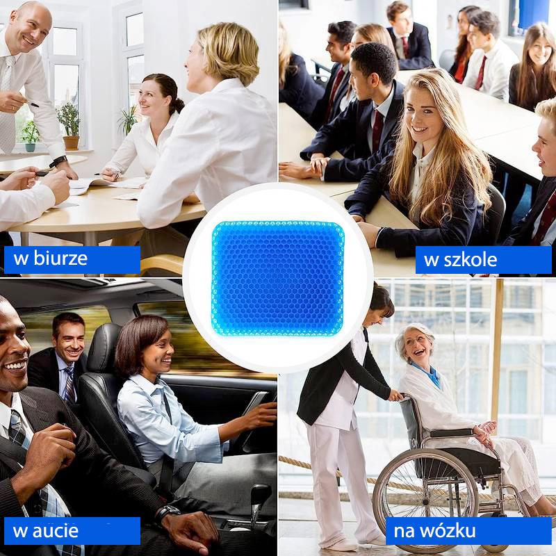 Comfy Gel Chair Cushion With Cover