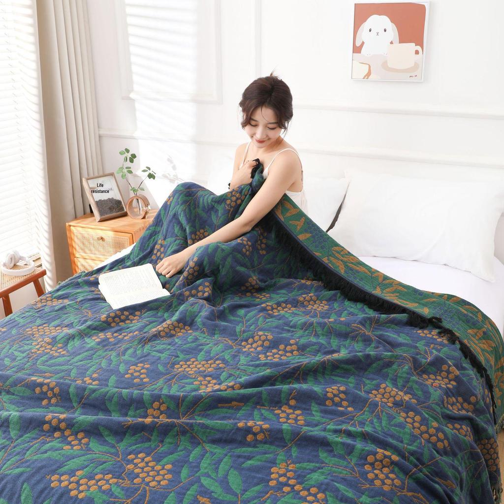 All-Cotton Multi-layer Gauze Blanket Quilt for Summer