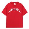 T-shirt Meme Rock Metal Autismo Unisex Moda Unisex Hip Hop Manica Corta Magliette Oversize 100% Cotone Magliette Comode Streetwear