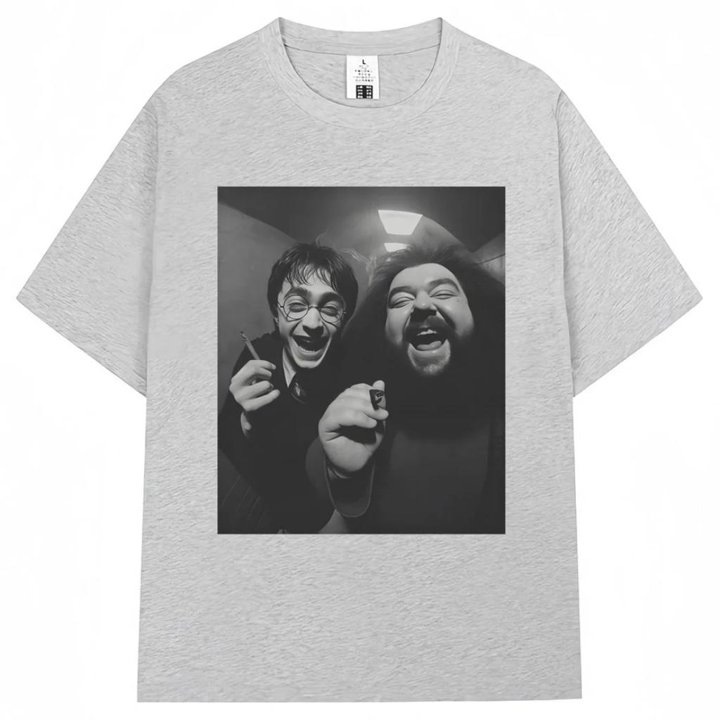 Funny Meme Smoking Wizard T Shirt Men Fashion Cotton Tee Shirt Short Sleeve Fashion Casual Loose Tops Mens Clothing Basic Top