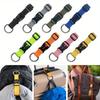 1pc Durable Polyester Luggage Strap Adjustable Locking Buckle & Metal Ring Multi-Color For Travel, Outdoor Hunting & Fishing Gear