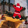 S/L Hanging Santa Claus Decoration Climbing Window Balcony Roof Chimney Climbing Santa Claus Christmas Party Outdoor Ornament