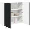 vidaXL Wall Cabinet LUCCA Black 80 x 31 x 80 cm Particleboard