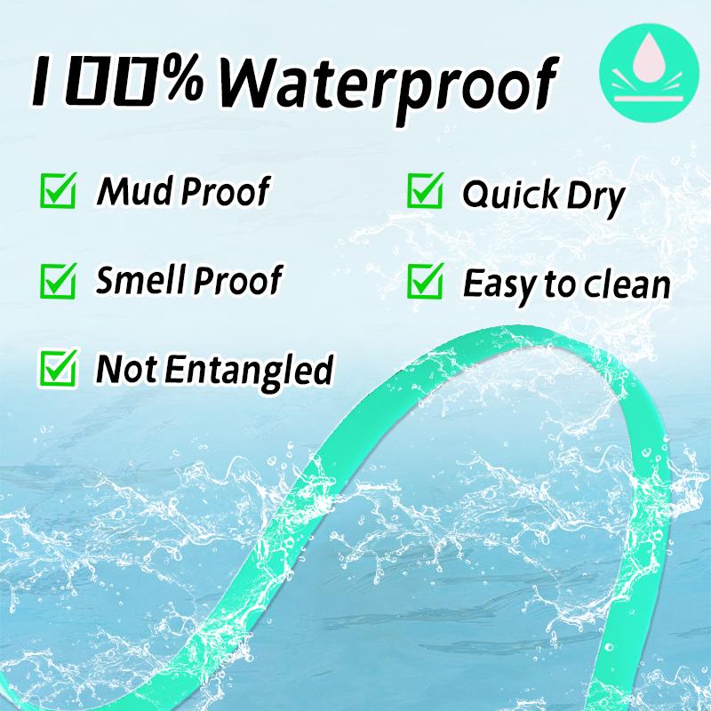 Wasserdichte Hundeleine PVC Hundeleine Rückruf Schleppleine für Strand, Schwimmen, Tracking, Training Hunde Leine für Haustier, Mittelgroße und Große Hunde