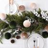 Christmas Balls Ornaments 3.1inch Flocking Globes Set Christmas Ball Decorations For Home Workplace Dance Party Yard Indoor