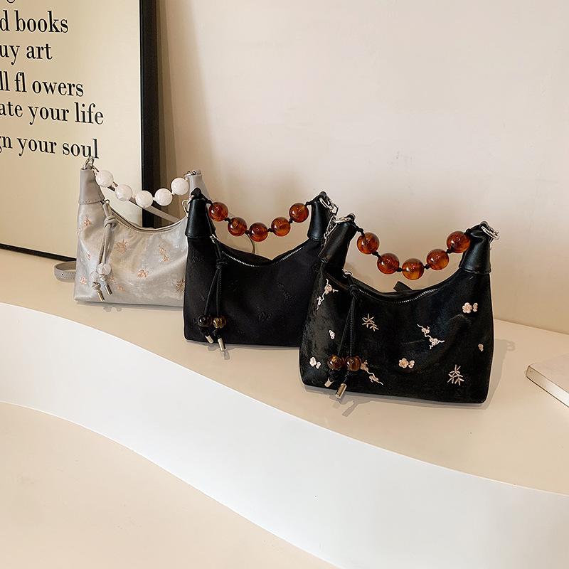 Handliche Neue Chinesische Tasche Damenmode Bestickte Knödeltasche Nische Schlicht und Vielseitig Umhängetasche