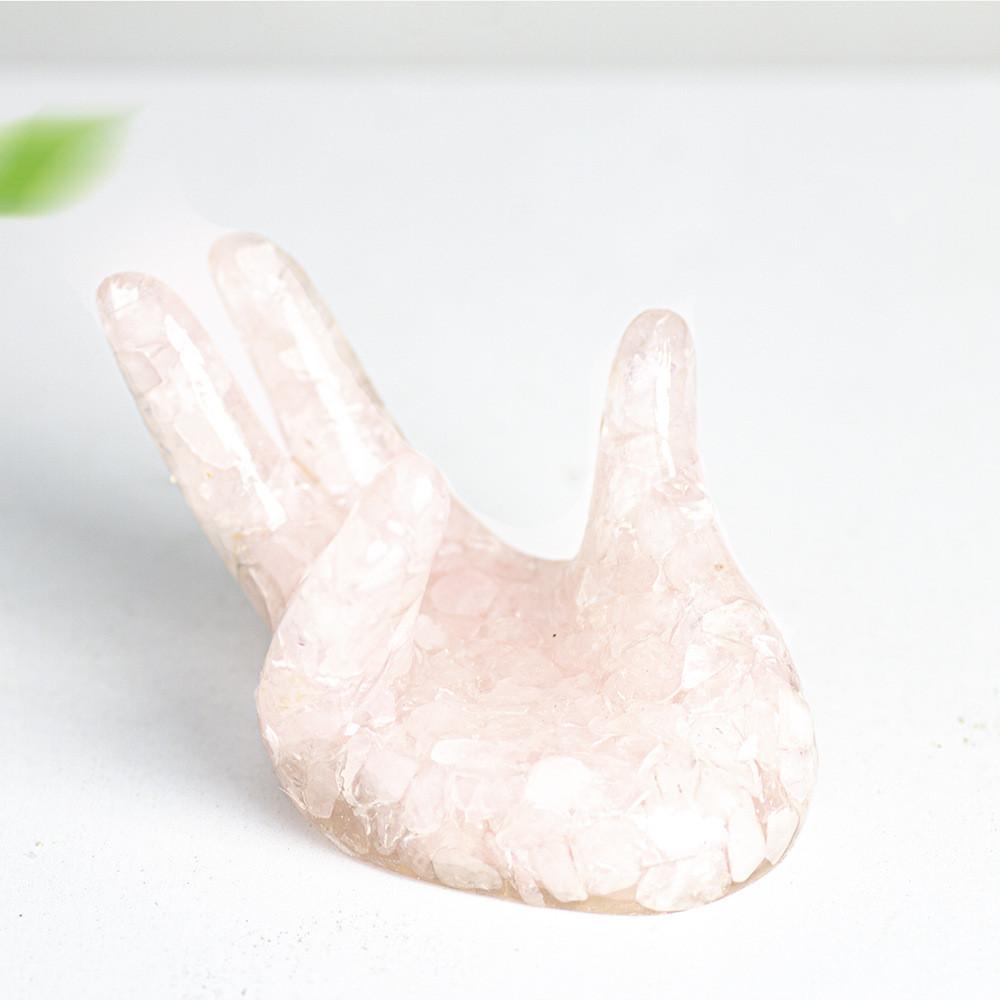 Resin Crystal Figurine Base For Home Decor With Natural Gemstones And Modern Style Perfect For Gift Giving