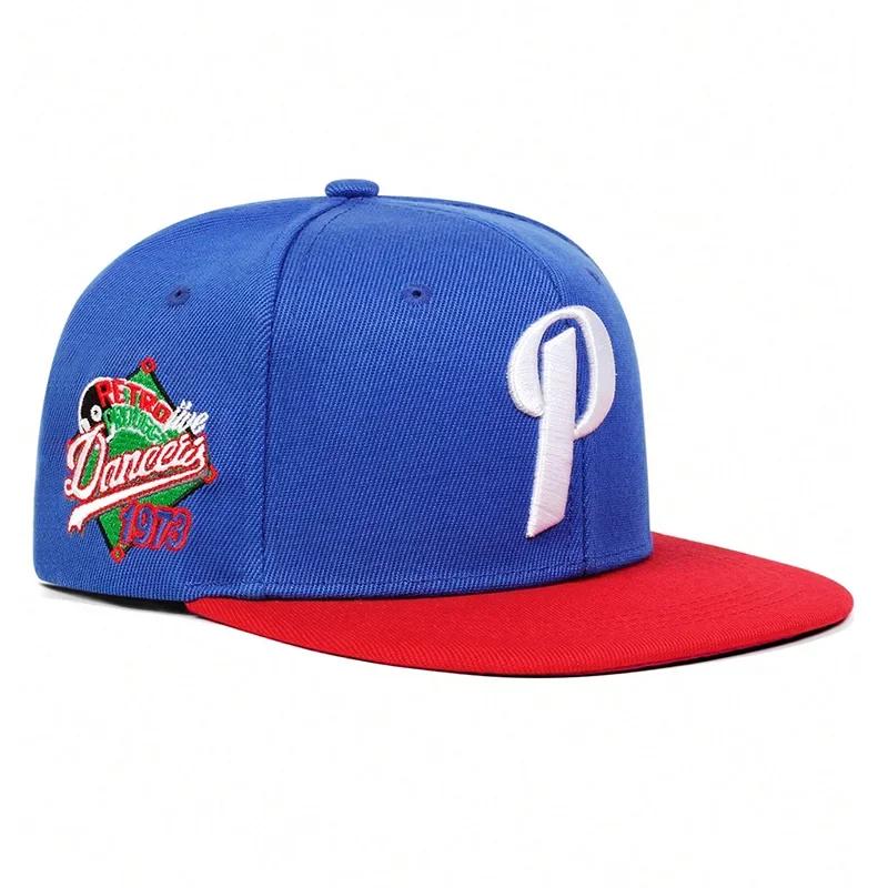 Hip-Hop Stitching Stitched Embroidered Alphabet P Neutral Gender Women Men For Hats Spring Autumn Adjustable Casual Snapback Baseball Caps Outdoor
