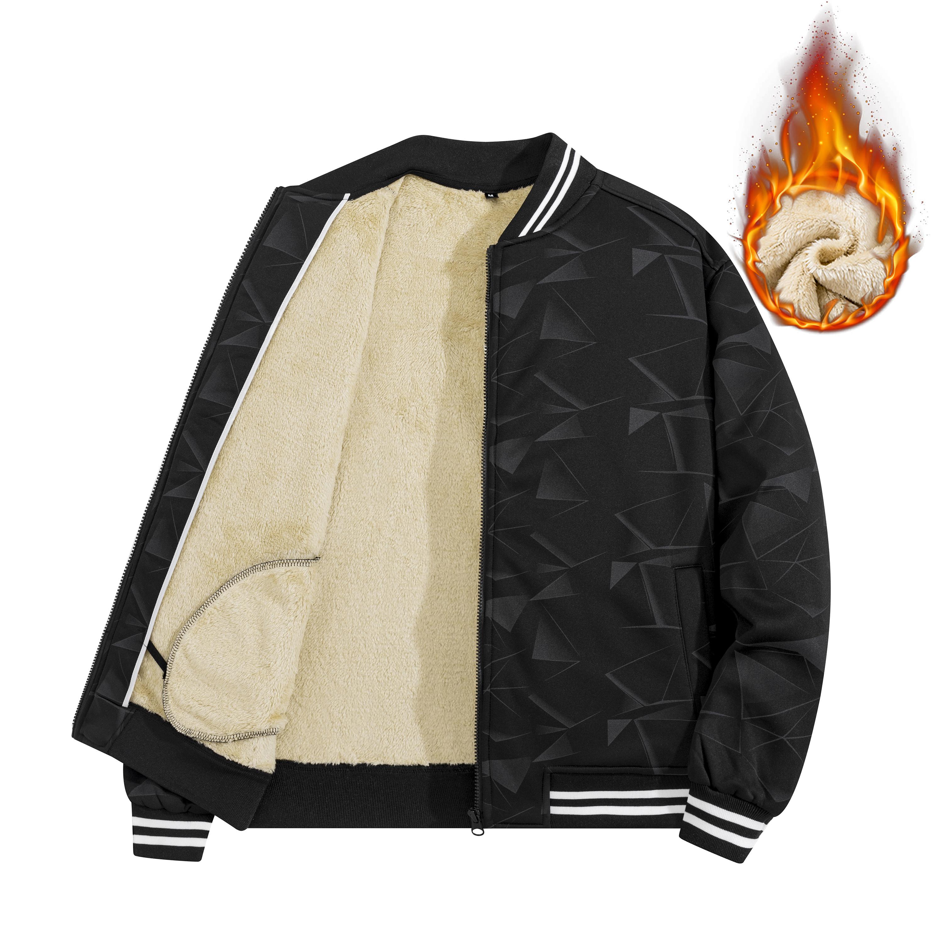 

Brand Winter Fleece Jacket Men s Casual Thickened Wool Jacket high quality Design Warm Fashion Outdoor windproof Baseball coat S