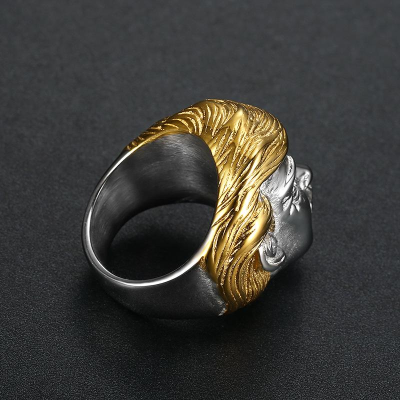 S925 silverring personlig Trump ring guld herrring present till vänner under semestern