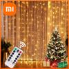 Cordão de luz USB Festoon Fairy Garland Cortina de luz Luz de Natal Decoração de Natal para casa Ramadã Lâmpada decorativa de ano novo