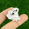 Natural Labradorite Cescent Moon Bezel Promise Birthday Ring 925 Sterling Silver