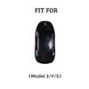 Genuine Leather Car Key Fob Case Cover Keychain Holder For Tesla Model 3 Model S