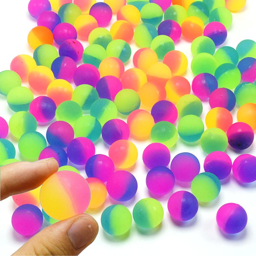 16/32/100pcs Doubl Color Bouncy Ball Cat Dog Training Tool Festival Party Supplies for Friends Gathering Interactive Game XJM