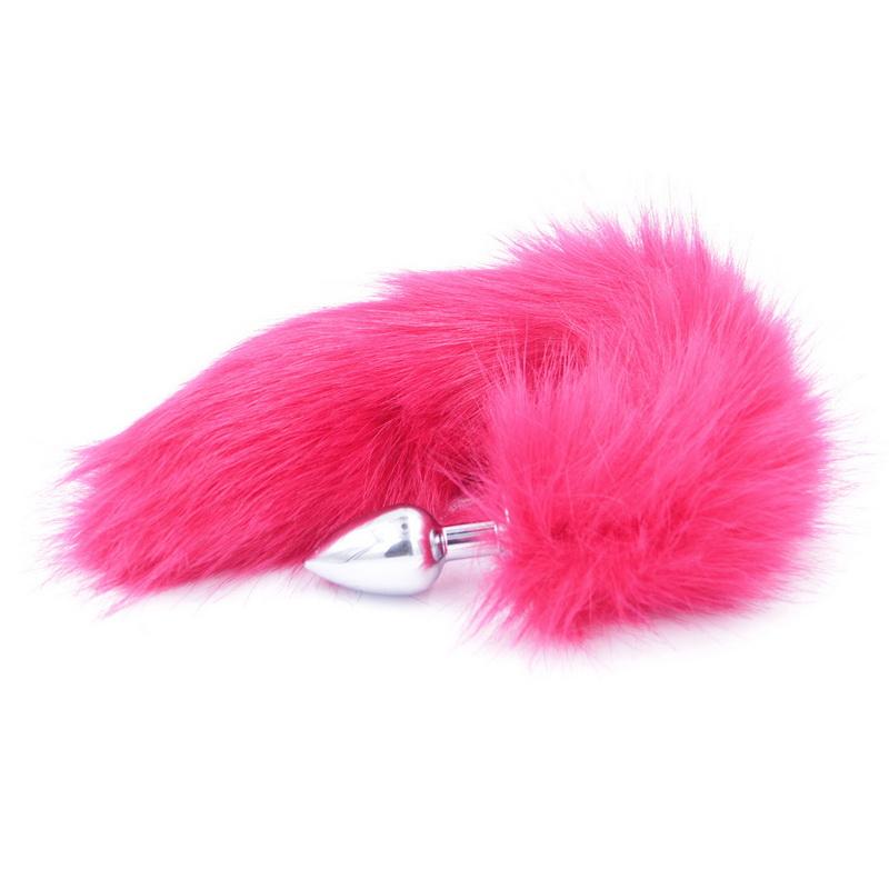 Tapón Anal de cola de zorro en juegos para adultos, cuentas anales de acero inoxidable, estimulador de tapón Anal, productos sexuales, juguetes para coquetear para mujeres