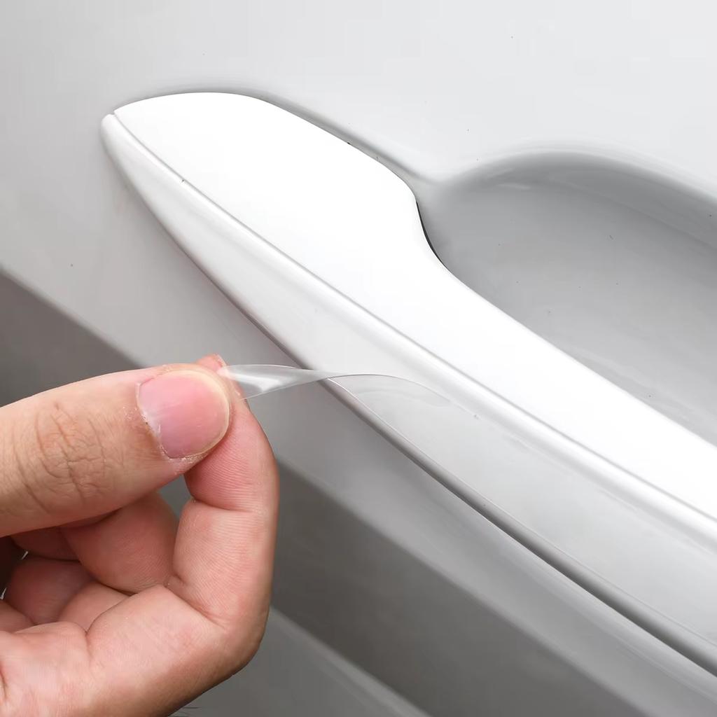 8Pcs Car Door Bowl Anti-scratch Sticker Clear Door Bowl Handle Protection Sticker Paint Surface Film Car Accessories Decals TPU