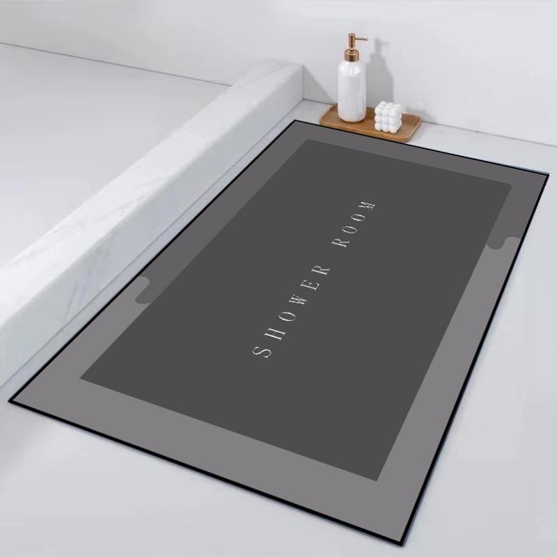 A Non-slip Bath Mat, Ultra-absorbent and Quick-drying Soft Shower Floor Mat, Machine Washable, Suitable for Bathrooms and Bedrooms, Home Bathroom Rugs