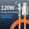 Elbow 180° Rotating Mobile Data Cable for Huawei/Apple/Android - 6A Fast Charging